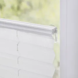 Lichtblick Plissee Haftfix, ohne Bohren, weiß - weiss