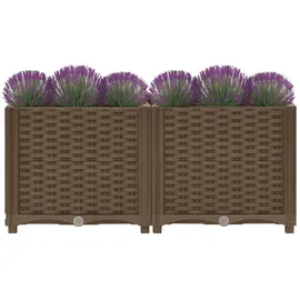 vidaXL Hochbeet 80x40x38 cm Polypropylen