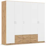 Rauch Drehtürenschrank »Kleiderschrank Schrank Garderobe Wäscheschrank GAMMA in 3 Breiten«, mit 6 Schubladen, in schlichtem Design TOPSELLER MADE IN GERMANY,