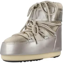 MOON BOOT Icon Low Glance Winterschuhe-Beige-33-35