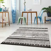 Carpet City Teppich Wohnzimmer Modern - 140x200 cm grau,