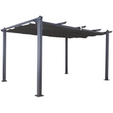 Jet-Line Gartenpavillon Luxor 4x3 m anthrazit