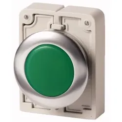 Eaton 183283 Leuchtmelder, RMQ-Titan, flach, grün, Frontring Metall M30C-FL-G