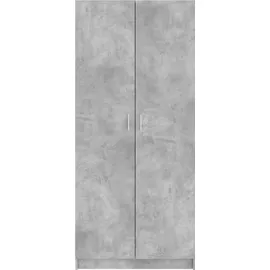 vidaXL Kleiderschrank Betongrau 80 x 180 x 52 cm Holzwerkstoff