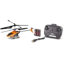 CARSON RC-Hubschrauber Nano Tyrann 230 Gyro IR 2CH RTF orange schwarz weiß (500507155)