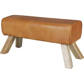 FineBuy Schuhbank 90 x 43 x 90 cm gepolstert / braun