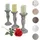 MCW Kerzenständer H361 Set Shabby-Look Vintage grau