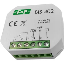 F&F Bistabile Relais Stromstoßrelais für Unterputzdose pulse F&F BIS-402