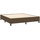 vidaXL Boxspringbett mit Matratze Dunkelbraun 160x200 cm Stoff