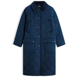 Tommy Hilfiger FLAG Quiltred Padded QUILTED COAT", Damen, Steppmantel mit Logo-Details, Marine, S