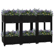 vidaXL Hochbeet 120x40x71 cm Polypropylen