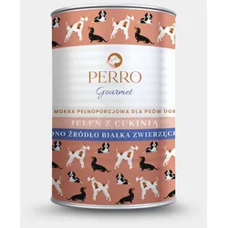 PERRO Gourmet Deer mit Zucchini 400g Monoproteinfutter für ausgewachsene Hunde