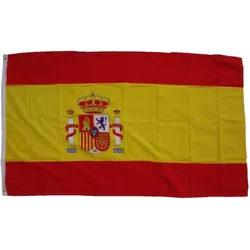 Flagge Spanien 90 x 150 cm Fahne mit 2 Ösen 100g/m2 Stoffgewicht Hissflagge Hissen