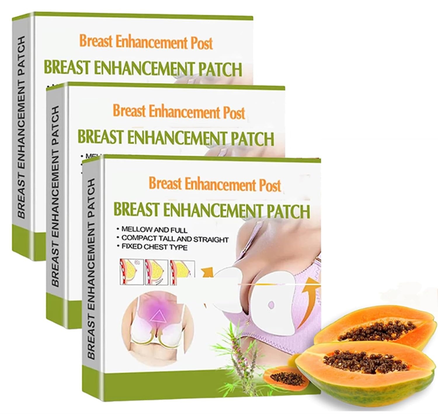 DYCECO Breast Enhancement Patch, 2023 New Breast Enhancement Patch, Breast Enhancement Mask Firming Patch, Breast Enhancement Upright Lifter Enlarger Patch, Anti-Sagging (3box)