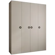 abiks möbel Drehtürenschrank COMO 190 x 245,5 x 50 cm Schwarz