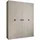 abiks möbel Drehtürenschrank COMO 190 x 245,5 x 50 cm Schwarz