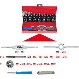 KS Tools HSS Gewindeschneidwerkzeug-Satz 32-tlg.