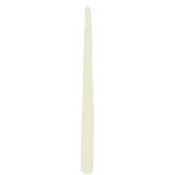 Wiedemann Kerzen Spitzkerzen durchgefärbt Elfenbein 400 x Ø 25 mm, 6 Stück