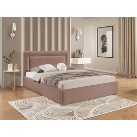 Mirjan24 Polsterbett Braun, Textil, Rechteckig, 140x200 cm, Schlafzimmer, Betten, Polsterbetten