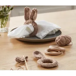 Tchibo - DIY-Häkelset »Serviettenringe« - braun