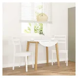 vidaXL Esszimmerstuhl Holz weiß 2er Set