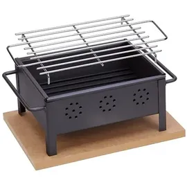Sauvic Tischgrill ínkl. Edelstahl Rost 25 x 20 cm 02905