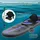 ECD Germany SUP Board Aufblasbar 305 x 82 x 15 cm schwarz