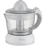ARDES - ARSPRE02 TANGO Elektrische Zitruspresse 0.75l - Elektronische Zitruspresse mit Fruchtfleischwähler und transparentem Behälter, 2 Presskegel, ideal zum Entsaften von Granatäpfeln