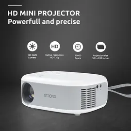 Strong N1 Mini Projektor ca. 30-200" (76-508 cm