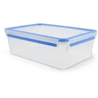 Emsa Clip & Close rechteckig transparent/blau 11,1 cm 5,4 l
