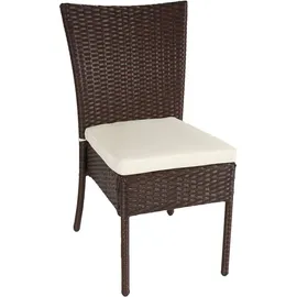 MCW Polyrattan Set MCW-G19 5-tlg. braun/creme