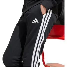 adidas Seasonal Essentials Tiberio 3-Streifen Fleece Trainingsanzug Black / White / Grey Two 164