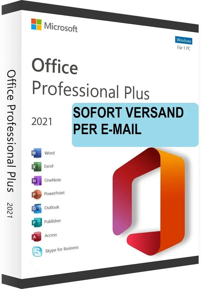 Microsoft Office 2021 Professional Plus für Windows 10-11  Online Aktivierung | Trusted Shops zer­ti­fi­ziert + Käu­fer­schutz |