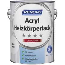 Renovo Heizkörperlack Weiß glänzend 0,5 l