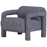 Woood Sessel Lenny - Kite-Musterstoff Grau-Blau