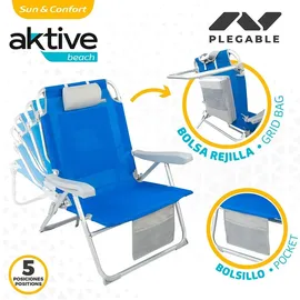 Aktive Strandrucksackstuhl Xxl Blau