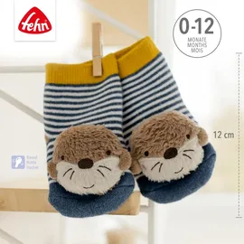 Fehn Rasselsocken Otter Blau