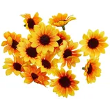 Glorex  Sonnenblumenblüten 30 35 mm 15 Stück