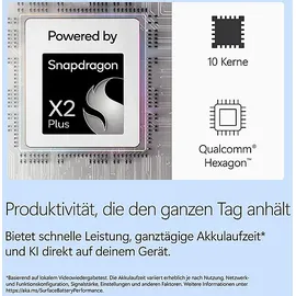 Microsoft Surface Laptop 8 13,8" Snapdragon X2 Plus 16 GB RAM 512 GB SSD Win11 Home Schwarz EP2-60927