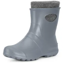 Ladeheid Damen federleichte Eva Thermo Gummistiefel gefüttert LA-750 (Silber, 38 EU). - 38