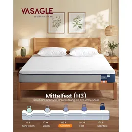 VASAGLE Matratze 160 x 200 x 20 cm H2 Kunststoff