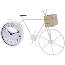 Wellhome - Tischuhr, Fahrraddesign Metall, 33,5x8x23,5cm