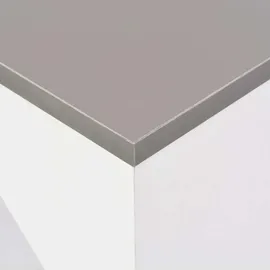 vidaXL Bartisch mit Beweglichem Regal 138 x 39 x 110 cm Weiß