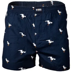 Happy Shorts Herren Web-Boxershorts - American Boxershorts Möwe XL