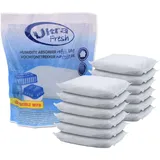 12x 450g Luftentfeuchter Nachfüllpack Ultra Fresh - Nachfüllbeutel für Raum Entfeuchter Nachfüllpack Raumtrockner Granulat Weiß