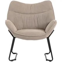 Mr. Deko Sessel, Beige, Textil, Uni, 1-Sitzer, 73x76x67 cm, Esszimmer, Stühle, Esszimmerstühle, Armlehnenstühle