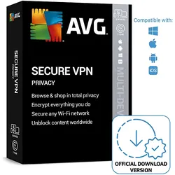 AVG Secure VPN (5-Devices) - 1 Year [PC/MAC]