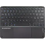 Conceptronic Wireless Tastatur, Layout italien. 10" schwarz / Schwarz