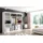 altdecor Schiebetürenschrank Grace 240 x 216 x 61 cm Weiß