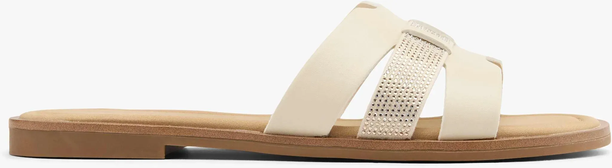 Graceland  Flache Pantolette Beige, Damen, Größe: 40, Material: PU/Lederimitat/Synthetik - Graceland  Flache Pantolette Beige, Damen, Größe: 40, Material: PU/Lederimitat/Synthetik - woman - Beige